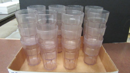 Two Dozen Cambro Plastic Tumblers