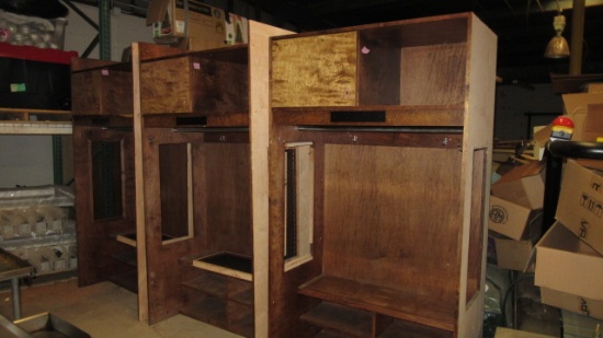 Three Wood Lockers