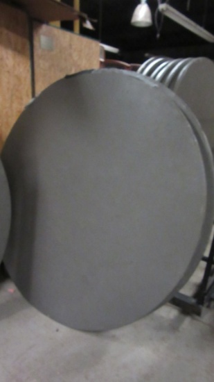 Grey 5' Round Folding Leg Table