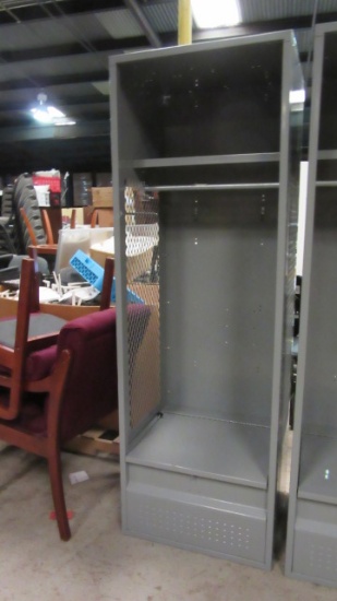 Grey Metal Free Standing Locker