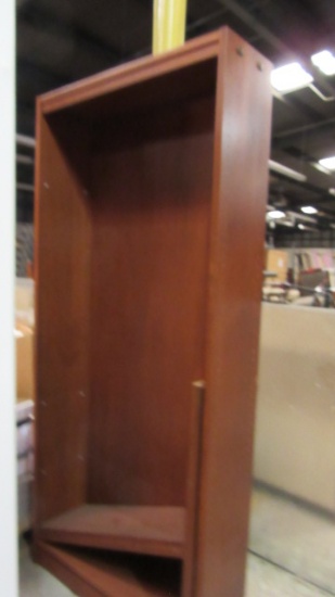 Wood Bookcase with 5 Adjustable Shelves
