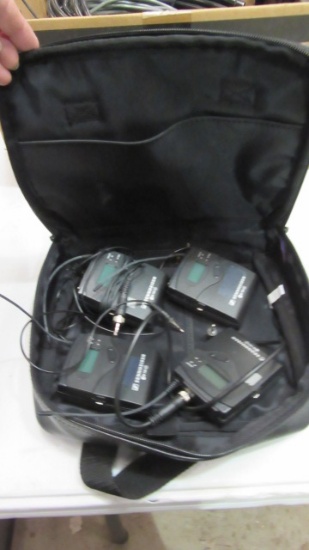 Two Sennheiser Diversity Receivers and Body Pack Transmitters