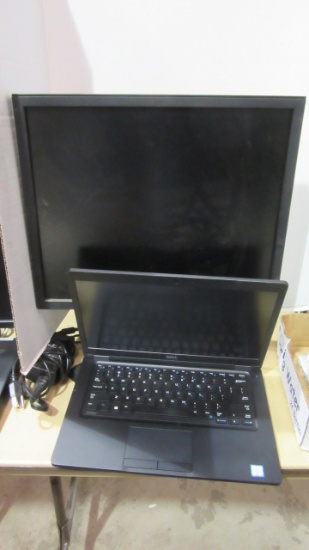 Dell Latitude 5480 Laptop and 19" Monitor
