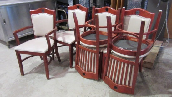 Six Shelby Williams Industries Dining Chairs