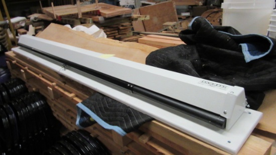 Da-Lite Model "C" 6' Projector Screen Mounted to Backer Board