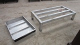 New Age Industrial Aluminum Walk-In Cooler Stand and Stainless Equipment Drawer