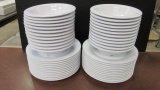 Two Dozen Each G-E-T White Melamine 7 1/4