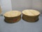 2 Vintage Wood Round Cheese Boxes