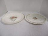 2 Vintage Oval Platters