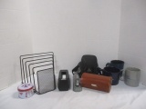 Miscellaneous Office Lot - Stapler, Tape Dispenser, Sorter, Camera Bag,