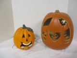 2 Halloween Jack-O-Lantern Decorations