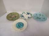 Collection of 4 Majolica Plates