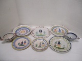 Collection of Antique French Quimper Plates and Bowls