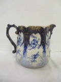 Antique Kovels Crown Semi-Porcelain Blue and White Pitcher - 1904 Mark