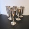 Six Plator Silverplated Goblets Made in Spain