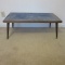 Midcentury Coffee Table with Cobalt Blue Tile Top