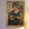 Signed Original Portrait of Woman with Mandolin Painting on Canvas