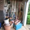 Corner Lot of Yard Tools, Flower Pots, Fencing, Fence Posts, etc.