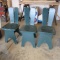 Three Painted Wood Chairs
