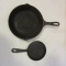 Lodge No. 3 Cast Iron Skillet and 5