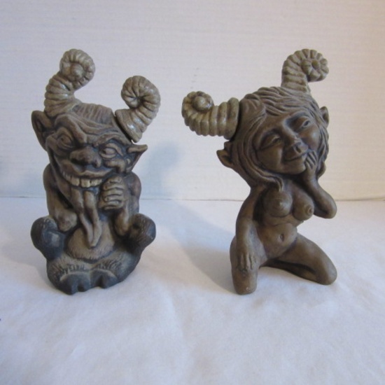 1970's Insatiable Satyr and Eartha Erogenous Cologne Bottles