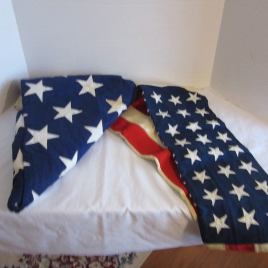 Two 100% Cotton Defiance American Flags