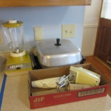 Vintage Kitchen Appliances-Insta Blend Blender, Mixmaster Sunbeam Hand Mixer,