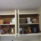 Contents of Laundry Room Cabinets-Cleaning Supplies, Baskets, Vases, Humidifier,