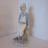 Lladro #4810 Sailor Boy with Yacht Figure