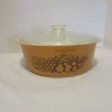 Pyrex Old Orchard Big Bertha Casserole with Lid