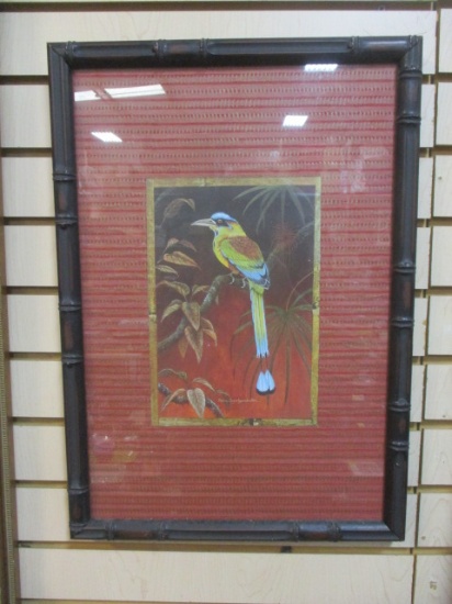 Bamboo Style Framed Bird Print