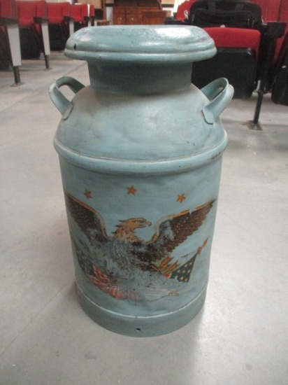 Hand Decorated Milk Can