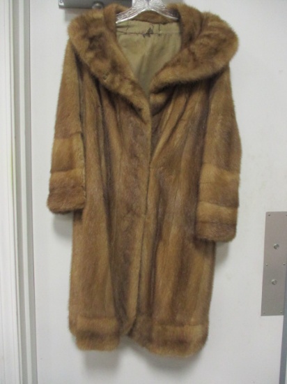 Vintage Mink Knee Length Fur Coat