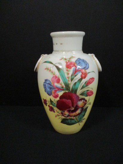 Porcelain Vase with Botanical Designs