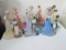 Six Thomas Kinkade Ladies of the Garden Figurines