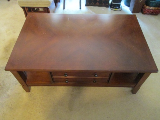 Coffee Table with Pass Through Drawer