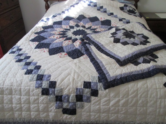 Quilt with Two Pillow Shams
