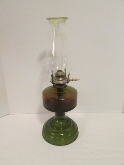 Colored Glass Oil lamp