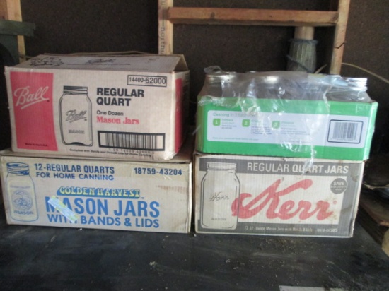 Four Boxes of Mason Jars