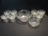 Sandwich Glass Bowls and Sherbets
