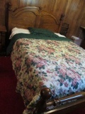 Queen Size Bed with Wood Frame