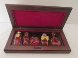 Perfume Sampler Set in Wood Case