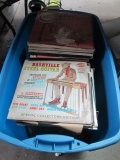 Large Lot on Vinyl Record Albums in Tote