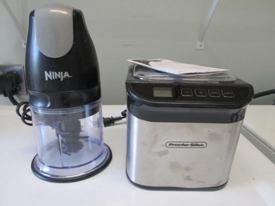 Ninja Black Food Processor and Proctor-Silex Electric Yogurt Maker