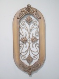 Metal and Carved Wood Wall Art