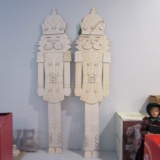 Pair of New Old Stock Christmas Crafts Nutcrackers