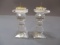 2 Swarovski Crystal Candle Holders 4