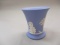 Vintage Wedgwood Blue Jasperware Vase - Made in England - 4