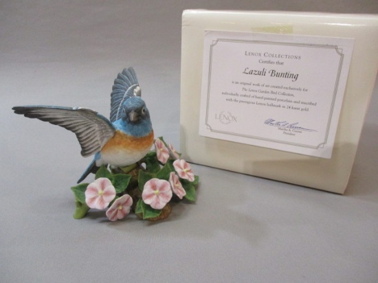 2000 Lenox "Lazuli Bunting Fine Porcelain Bird Figurine 4 1/2"