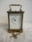 Matthew Norman Glass & Brass Swiss Made Clock